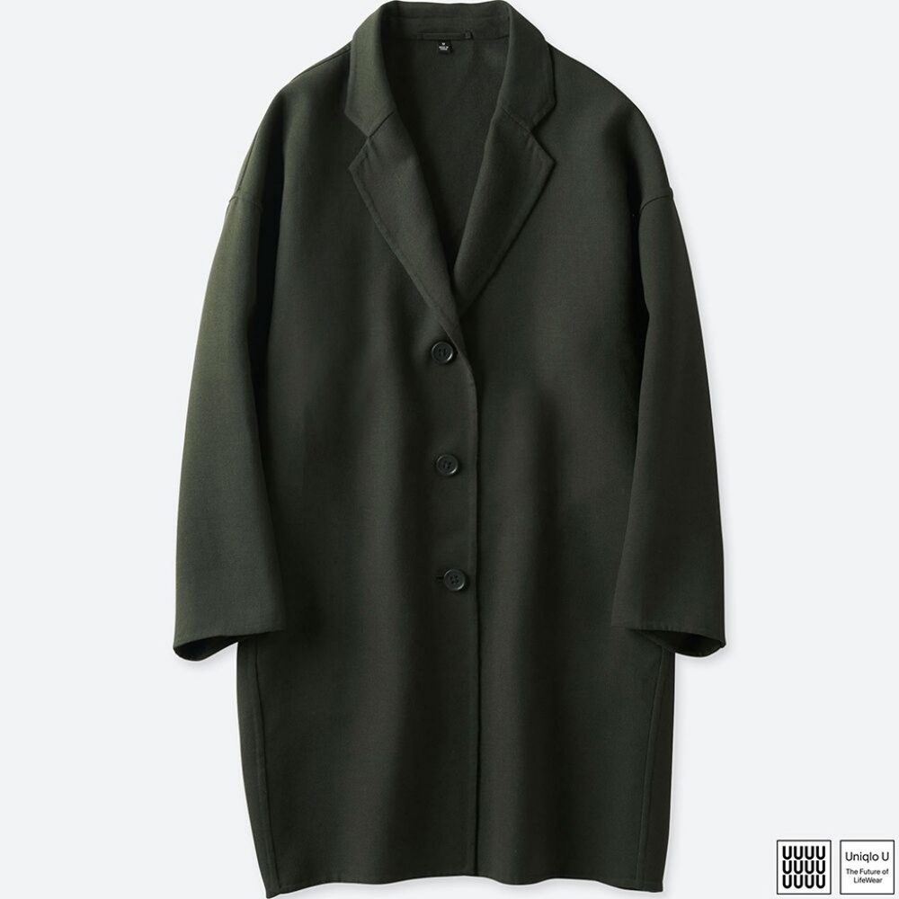 Uniqlo u double face wool blend coat